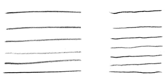 Two different ways of drawing lines